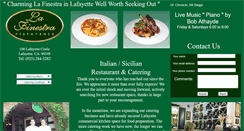 Desktop Screenshot of lafinestraristorante.com