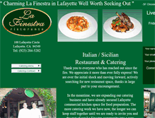 Tablet Screenshot of lafinestraristorante.com